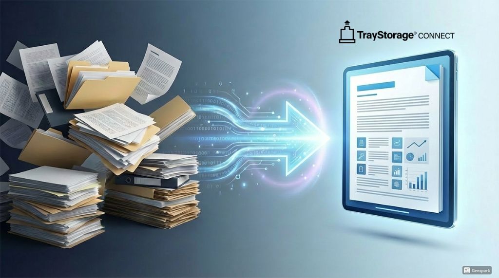 트레이스토리지 커넥트 시스템 개요 - 종이 문서에서 디지털 문서 관리 시스템으로의 전환